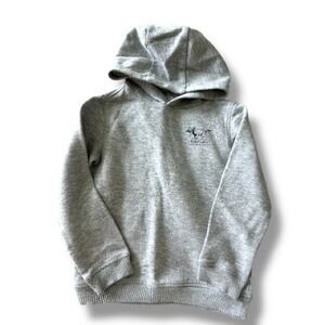 Boys Crown & Ivy Hoodie Size 5 Gray Labrador Dog Graphic Sweatshirt